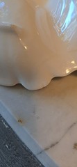 France Porcelain Depose Three compartment caddy Bird painted.