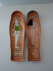 Vintage Egyptian Sarcophagus Tin Box British museum Nesperennub