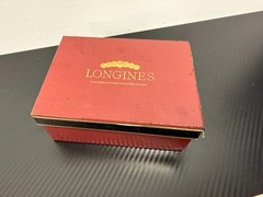 Vintage Longines Wittnauer Red Velvet Watch Box & Case with Papers