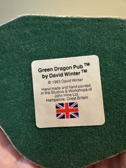 David Winter Cottages The Green Dragon Pub 1983