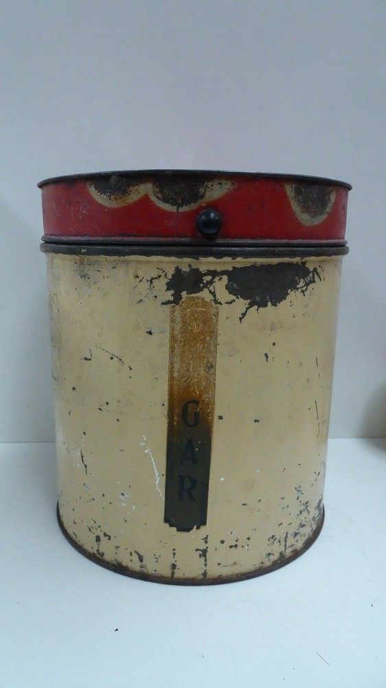 ART DECO TIN SUGAR CANISTER VINTAGE RETRO KITCHEN AUSTRALIANA KITCHENALIA