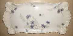Antique JPL Jean Pouyat Limoges France Floral Dresser Tray 11 1/4″