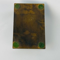 Handmade Tole Art Note Pad Holder and Brush from Switzerland