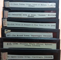 6 NORWAY SWEDEN DENMARK FINLAND whaling vtg antique glass magic lantern slide