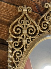 1975 Burwood Wall Mirror Hollywood Regency Ornate Gold Large 4975 32.5”x15”