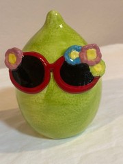 LIME CERAMIC SUNGLASSES FRUIT EVERYDAY LIVING 7″ SUMMER DECOR