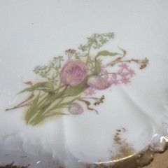 Antique Limoges France PHL 9.25″ Scalloped Edge Plate P.H. Leonard Co. 1890-1914