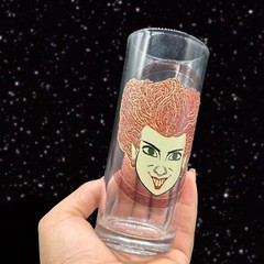 DISNEY HOCUS POCUS 10oz Glasses Sanderson Sisters Halloween 6”T 2.5”W Set Of 4