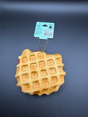 SANRIO Hamee HelloKitty Waffle Squishy Dangler Gold Ball Chain NWT 3 in.