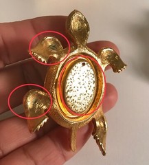Avon TORTOISE for Perfume Glacé, Charming Miniature, 1971 Pre-owned & Un-used.