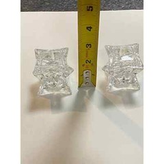 24% Lead Crystal Star Candle Holders