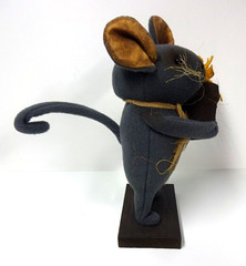 Rugged Chic Mouse with Yellow Flower Michael McCarty Design Made in USA NEW