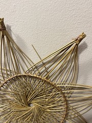 Vintage Ratan Boho Wall Hanging Starburst From 1980’s