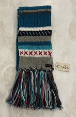 Oakley Winter Scarf Astral Blue Grey White Fringe Snow Skiing Snowboard Ski NWT