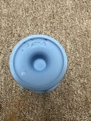 Wedgwood Blue Jasperware Vase with White Classical Relief Decoration