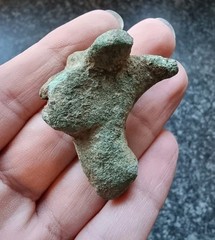 Rare Roman Candlestick Holder Zoomorphic Antique Metal Detecting Find AD 100-300