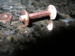 Lot of 3 Copper Rivets Longaberger BASKET Handle Repair Kit 1/8″ Round 1″ Length