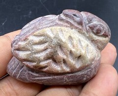 Natural Jasper Stone Rare Unique A Bird Figured Statue Beads