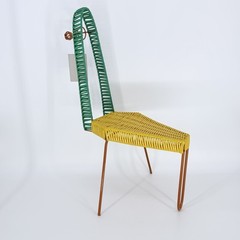 Marni Market Gaming Collection Leaning Chair Yellow Green Metal 2019 NWT Rare