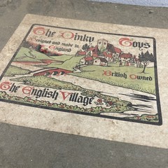 ORIGINAL VINTAGE RETRO Dinky Toys English Village Advert Cafe Box