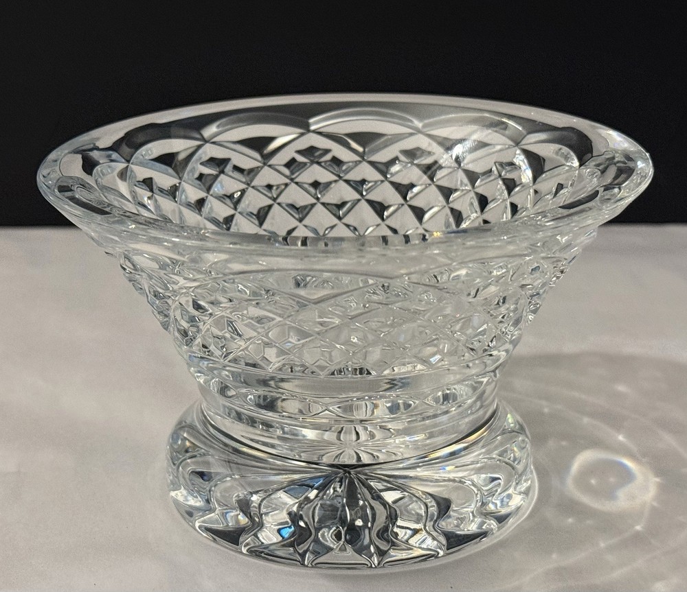 Waterford Crystal Glass Arklow Pattern Decorative Footed Trinket Candy Bowl