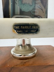Bass Fishing Trophy “Biggest Bass” 1973 W/ Metal Fish Topper & Marble 15” VTG GC