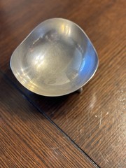 Stainless Steel Tri-Corner 5” Trinket Bowl Made In Denmark