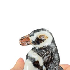 Vintage Studio Art Pottery Penguin Bird Figure Stoneware Figurine Hand Made VTG