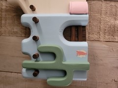 Southwest Diorama Adobe House Cactus Woodcraft Hanging Wall Art Home Interiors