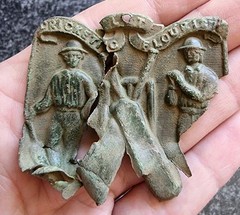 Cricket Belt Buckle Victorian / Georgian Metal Detecting Find Antique