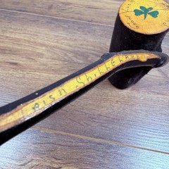 Vintage Irish Shillelagh Souvenir Pipe Good Luck From Ireland Shamrock Folk Art