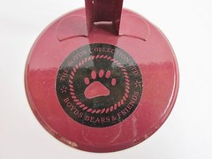 Boyds Large Metal Burgundy Logo Display Stand Adjustable 7″-12″tall #65081 MINT
