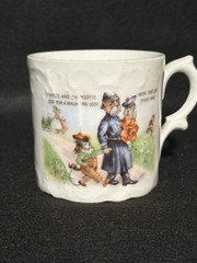 Antique Charlie & Charlotte Porcelain Childs Nursery Rhyme Cup