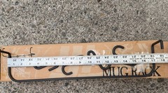 RETIRED LONGABERGER WROUGHT IRON MUG RACK EXTENSION HOOKS ONTO SPICE RACK RARE!!