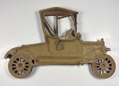 Vintage Sexton Cast Metal Iron RED Automobile Wall Art Decoration Hanging Plaque