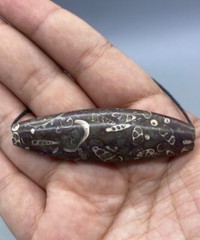 Genuine Old Ancient Natural Jasper Stone Rare Unique Bead From Central Asia