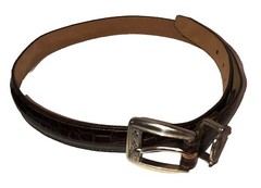 Brighton Brown Leather Belt Women’s Sz M Silver Buckle 32”