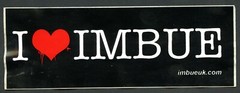 I HEART Imbue I love Imbue imbueuk.com Sticker Street Art United Kingdom