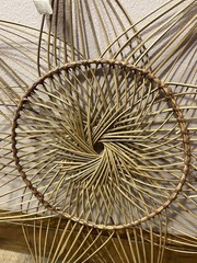 Vintage Ratan Boho Wall Hanging Starburst From 1980’s