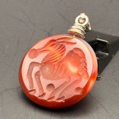 Beautiful Near Eastern Natural Old Carnelian Agate Intaglio Seal Cabochan Amulet