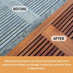 FurnitureClinic Teak Oil | Wood Oil Protects and Cleans Outdoor a