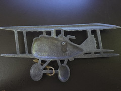 Homco Sexton Airplane Cast Metal Wall Art Decor Plane 1976 Vintage 11×5