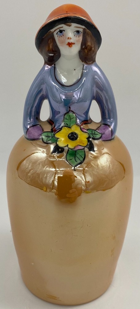 Vintage Noritake Art Deco Lustre Lady Shaker Japan 1900-1940
