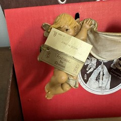 Vintage 1980’s Fontanini Italy Cherubs w/ Banner in Original Packaging Lot of 2