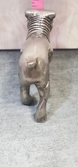 rare Ugly Vintage Pug or Bulldog Metal statue Figurine 3x2x1 inches