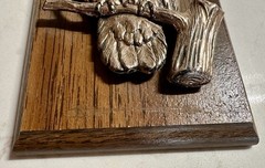 A&J Vintage Faux Pressed Copper Owl Hanging Wall Art Home Decor Made In Canada