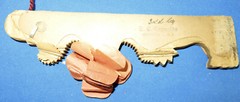 RARE Antique PAPER WREATH FAN Oneonta NY New York EC Reynolds Germany Cockade