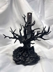 Halloween Haunted Spooky Black Dead Tree Display Ornament Tree 3D Solid Lg Rocks