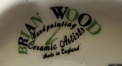 Modern Art Deco Sugar Sifter by L. Oakley of Brian Wood Ceramic Art, England