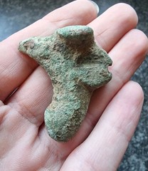 Rare Roman Candlestick Holder Zoomorphic Antique Metal Detecting Find AD 100-300